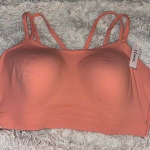 Soma Sport Pink Longline Yoga Bra XL NWT